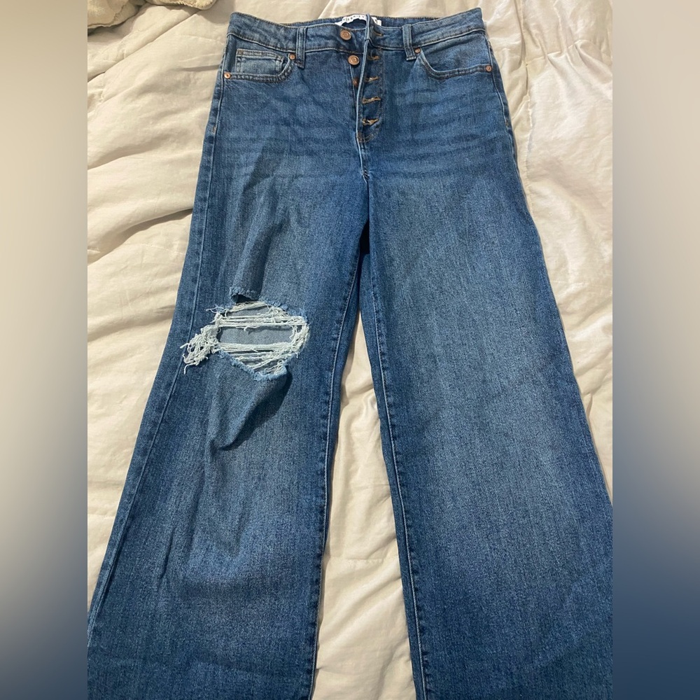 Celebrity Pink Blue Flare Wide Leg Jeans